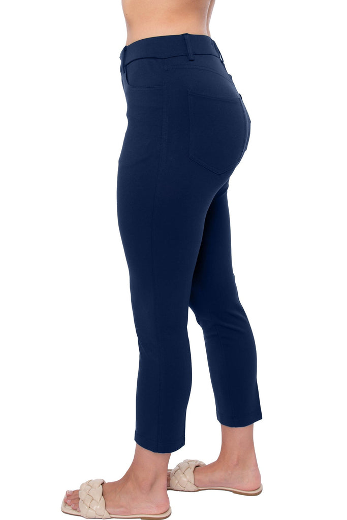 Peace of Cloth Knit Crop Pant Navy