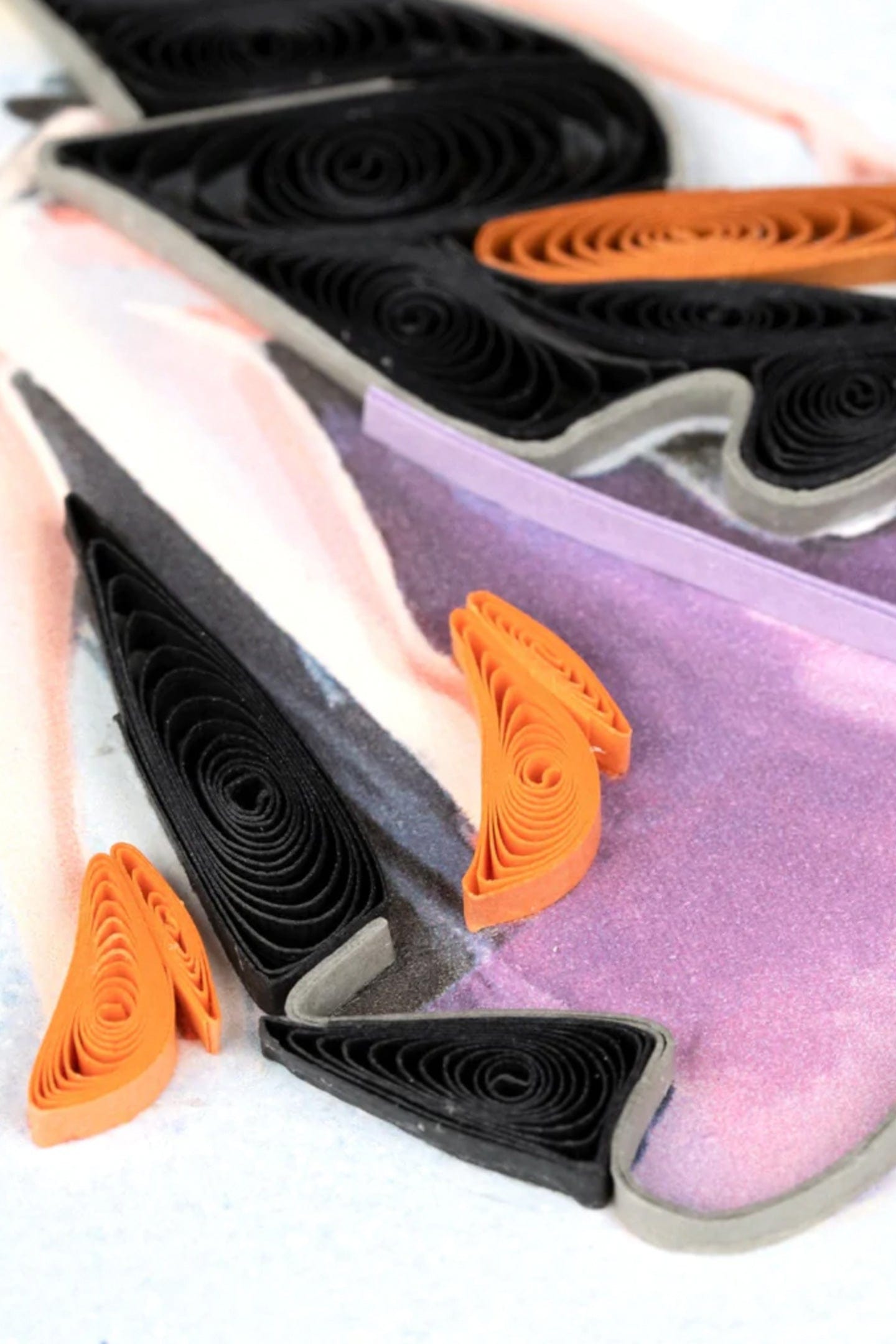 Quilling Card Quilled Witch on Broomstick Greeting Card