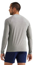 Rhone Reign Long Sleeve Light Gray Heather