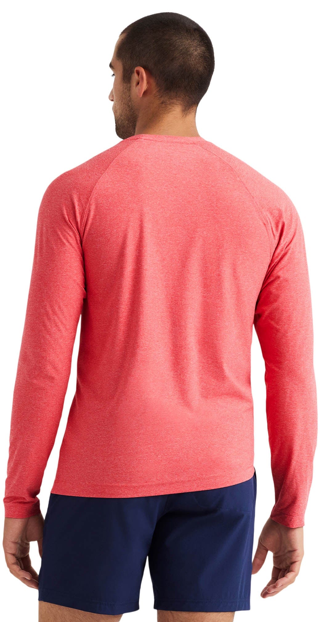 Rhone Reign Long Sleeve Barbados Cherry Heather