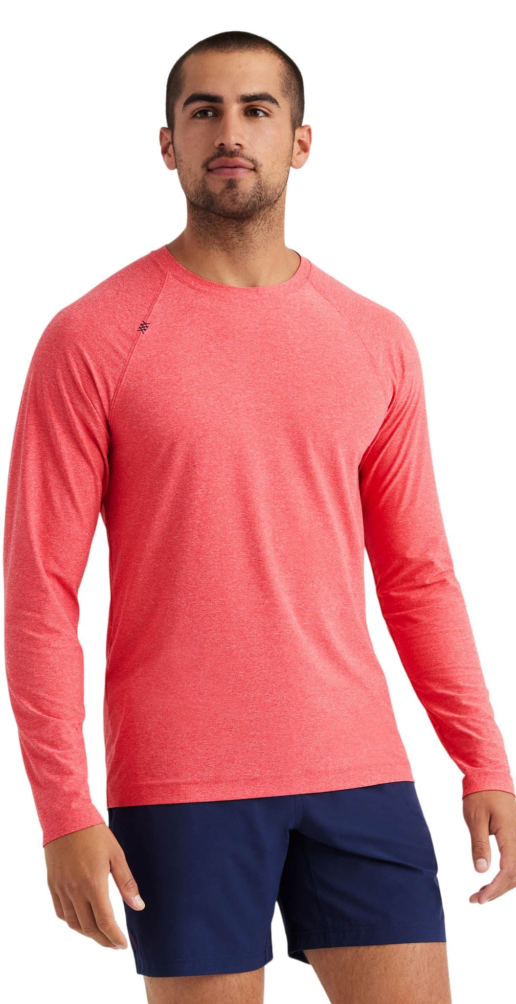 Rhone Reign Long Sleeve Barbados Cherry Heather