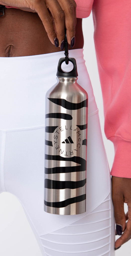 Stella McCartney Bottle Silver Black Stripes