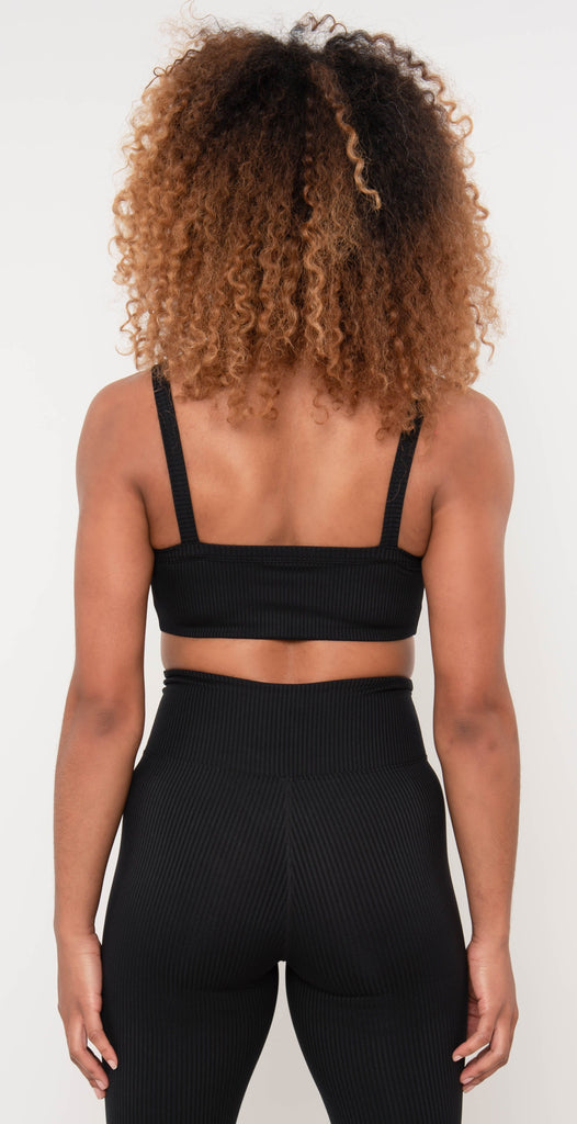 Year of Ours Ribbed Bralette 2.0 Black Ribbed