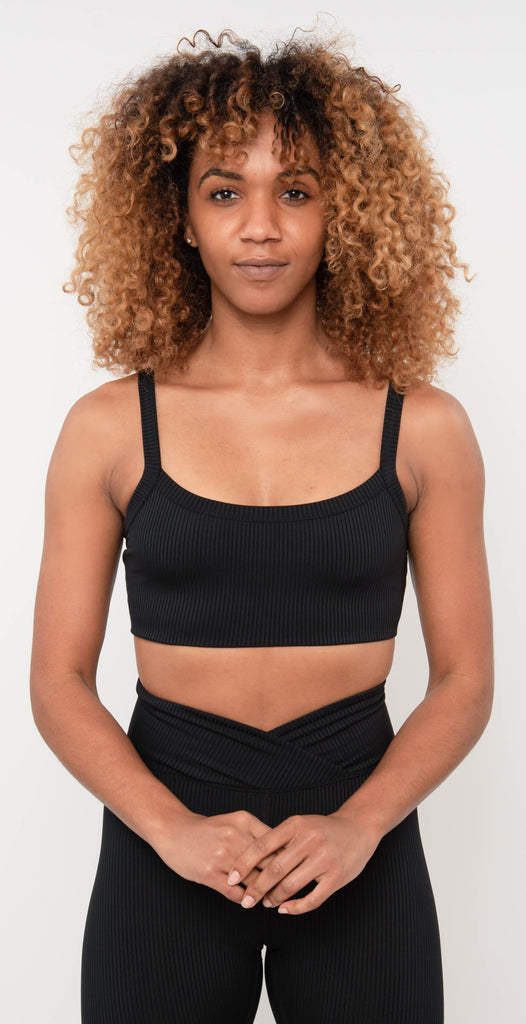 Year of Ours Ribbed Bralette 2.0 Black Ribbed