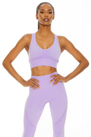 The Beginning Of Total Boss Seamless Supportive Honeycomb Bra Lilac