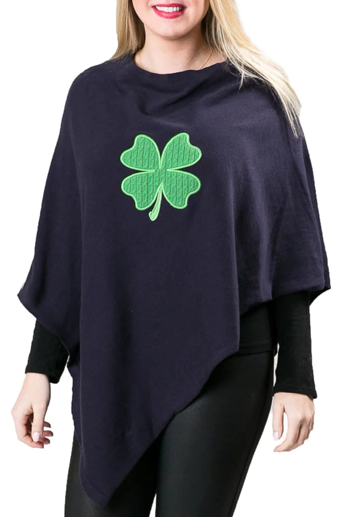 Top It Off Holly Poncho Clover