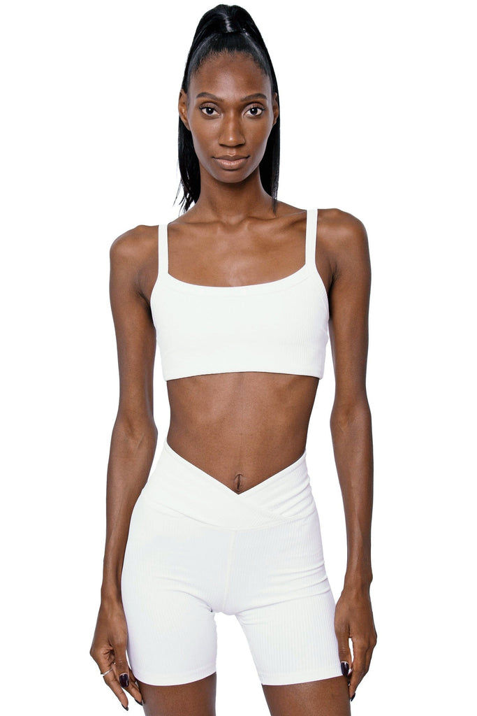 Year of Ours Ribbed Bralette 2.0 White