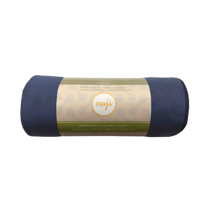 Maji Sports Premium Absorption PLUS™ Hot Yoga Towel (Suede Yoga Towel) Blue